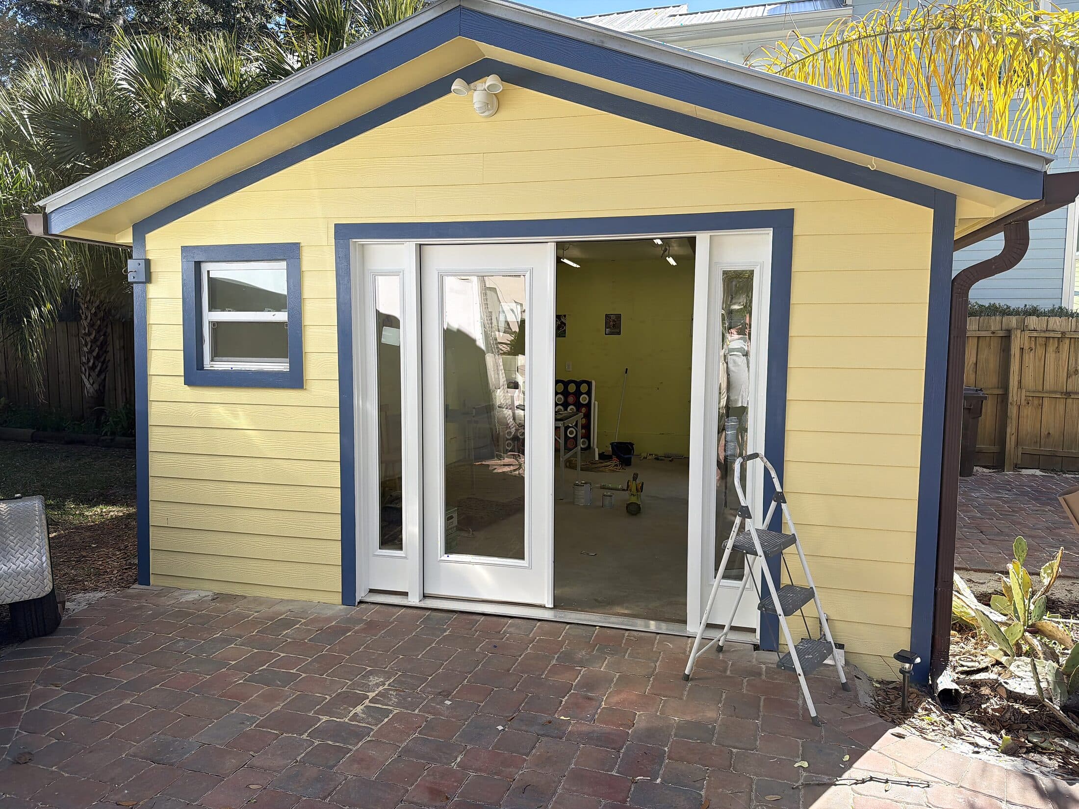 Completed exterior renovation at a home in downtown St. Augustine, Florida
