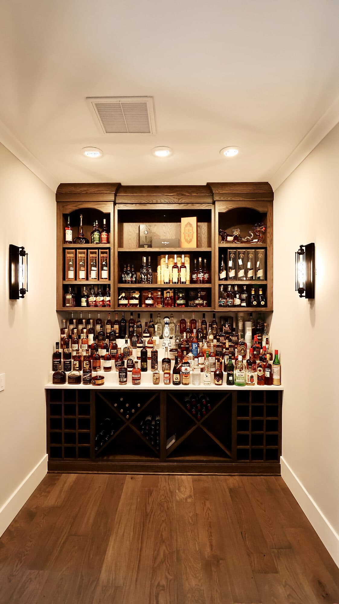 Floor-to-ceiling custom built-in cabinetry in a custom home in Nocatee, Florida